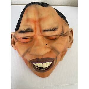PRESIDENT OBAMA POLITICAL MASK HALLOWEEN COSTUME PRE OWNED